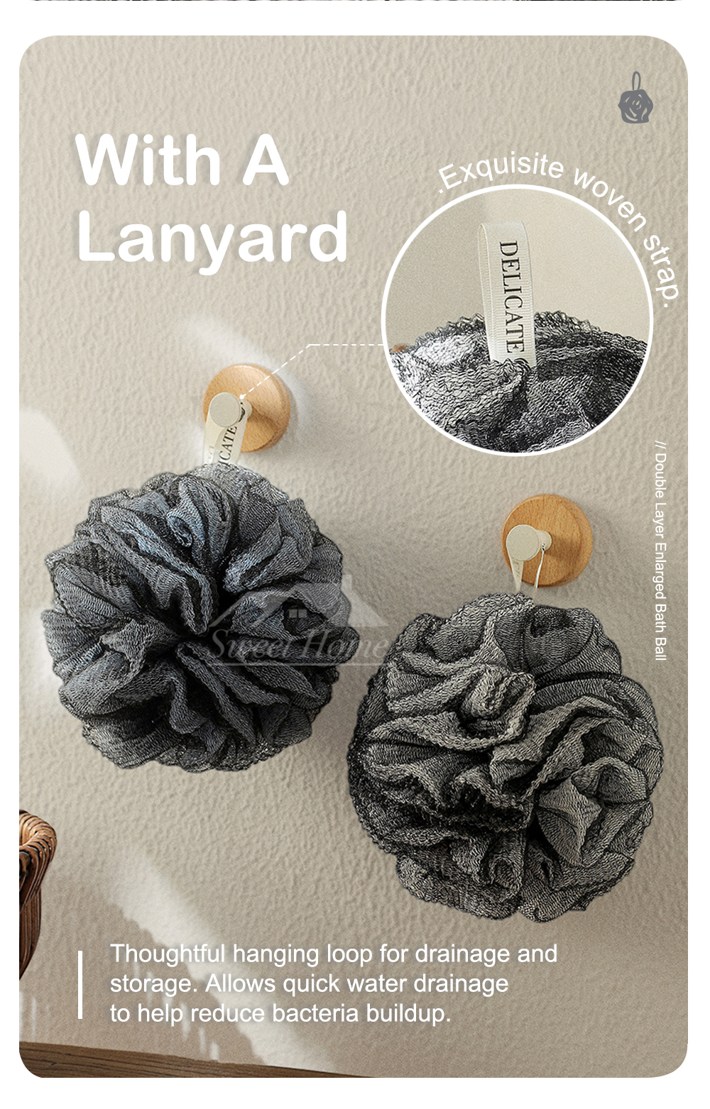 Double Layer Enlarged Bath Ball-6